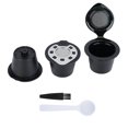 thumbnail image 1 of 5pcs/Set Plastic & Stainless Steel Reusable Refillable Coffee Capsules Pod Filter Cups Strainer, 1 of 4