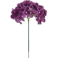 thumbnail image 2 of Hydrangea Silk Flowers Heads Blush Pack of 10 Full Hydrangea Flowers Artificial with Stems for Wedding Home Party Shop Baby Shower Décor - Plum, 2 of 5