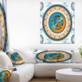 thumbnail image 1 of Large Rounded Symmetrical Flower Brown - Abstract Wall Art Canvas, 1 of 3