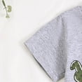 thumbnail image 4 of HCNTES Kids Toddler Boy Easter Outfits Snacks Shirt Shorts Set Summer Baby Clothes, 4 of 8