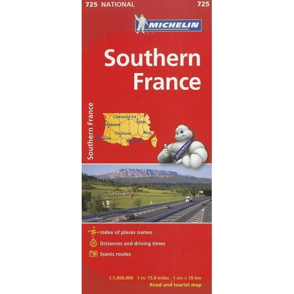Michelin Southern France Map 725: 9782067171213
