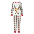 thumbnail image 2 of DuAnyozu Family Christmas Elk Pattern Round Neck Long Sleeves Pajamas Trousers, 2 of 9