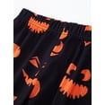 thumbnail image 6 of AIGUR Family Matching Halloween Pajamas Set Bat  Letter Print Holiday Pajamas Glow in Dark Sleepwear Dad Mom Kids PJs, 6 of 10