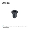 thumbnail image 3 of 30Pcs T Type Rubber Grommet Mount Dia 5mm 7x3x8mm Seal Protection Flexible Hole Plugs Cable Pipe Black, 3 of 5