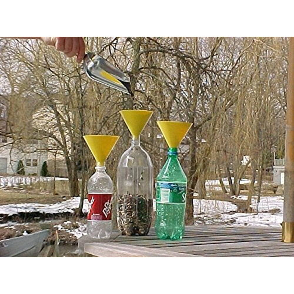 Fit & Fill Funnel Soda Bottle Funnel in Yellow