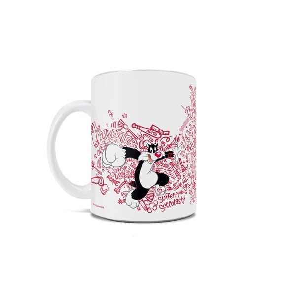 Looney Tunes (Sylvester Acme Action) 11 oz Ceramic Mug WMUG1461