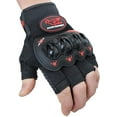 thumbnail image 1 of XINQIHANG Motorcycle Fingerless Gloves, 1 of 7
