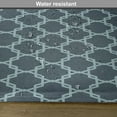 thumbnail image 6 of Ambesonne Quatrefoil Place Mats Set of 4, Antique Shaped Lines, Standard Size, Slate Blue and Pale Blue, 6 of 6