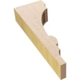 thumbnail image 6 of 3"W x 6"D x 18"H Thin Diane Rough Cedar Woodgrain TimberThane Corbel, Primed Tan, 6 of 6