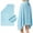 Blue, variant on Xhegex Adult Bath Swim Wrap Towel - Soft Double-Sided Fleece, Portable with Snap Closure for Quick Changing After Swimming or Gym Sessions