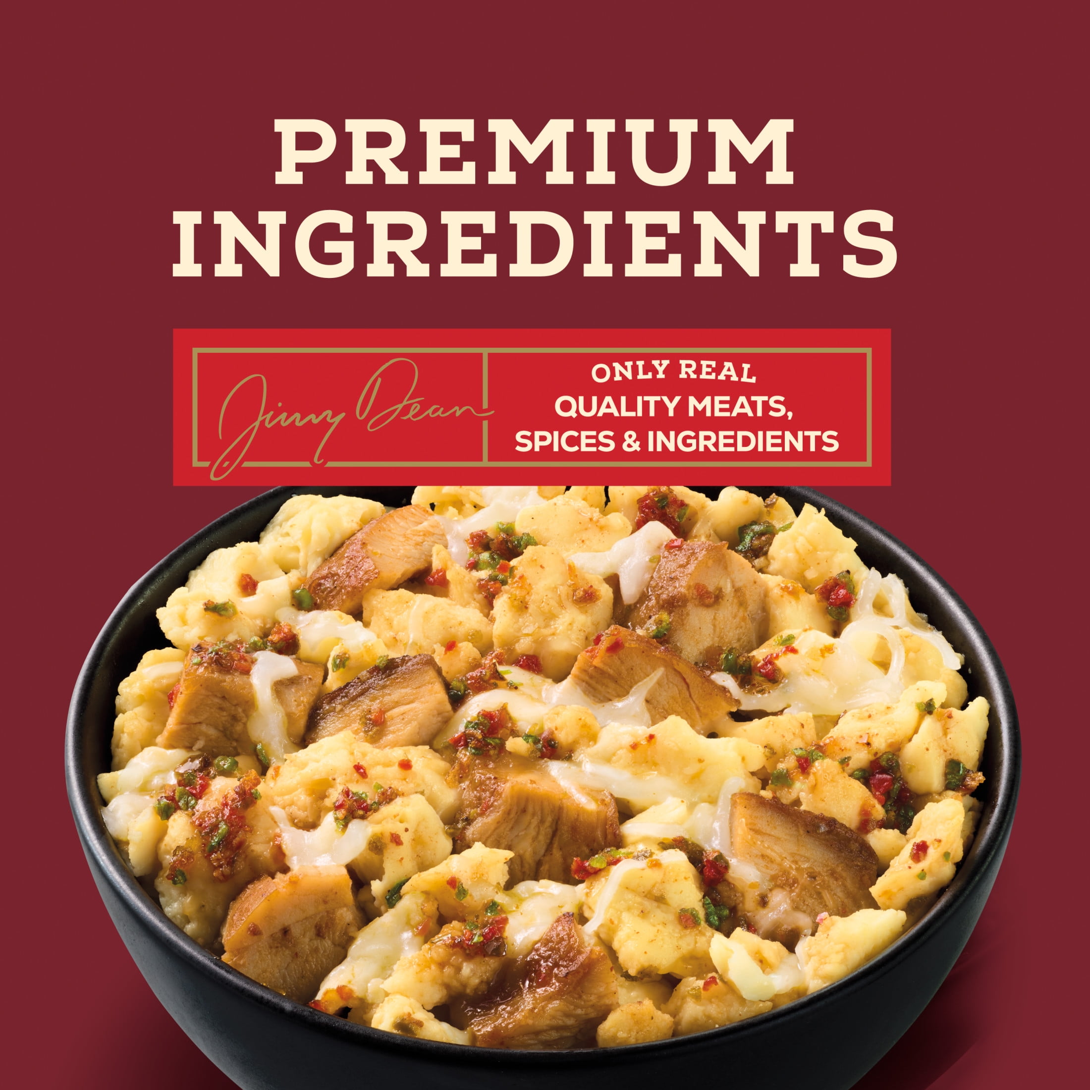 Jimmy Dean Protein Breakfast Bowl, Chipotle Chicken, Scrambled Egg & Monterey Jack, Frozen, 7.22 oz
