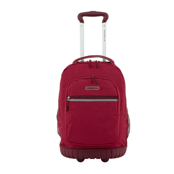 Travelers Club Rolling Backpack, Viva Magenta, 20-Inch