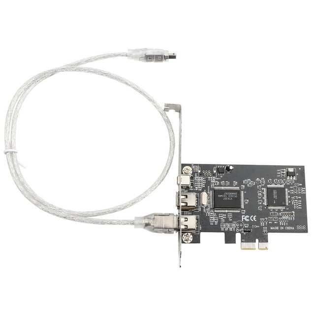1394a Controller Card, Stable Pcie Control Card, Efficient 2.5Gbps For Most Operating Systems Video, Audio Transmission, Industrial Cameras Computer Accessories