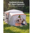 thumbnail image 4 of VEVOR SUV Camping Tent for 5-9 Person, 13 x 10 FT 3-Season SUV Tailgate Tent with Ventilated Windows, PU2000mm Waterproof Dual-Use Car Rear Hatch Tents for Outdoor Hiking Travels, 4 of 9
