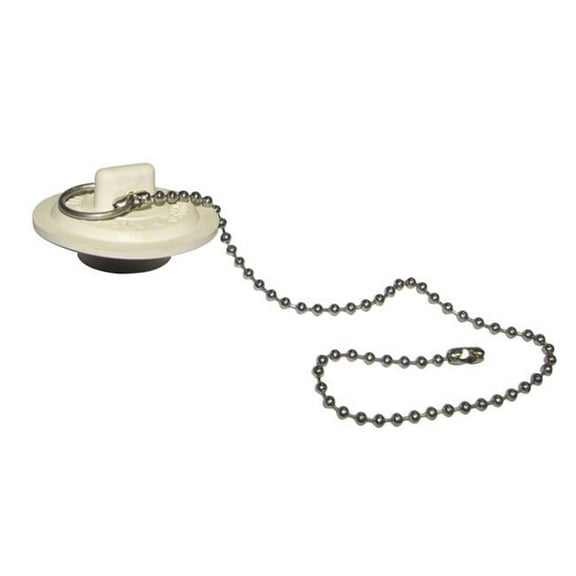 Plumb Pak  1-3/8 in. Dia. White  Rubber  Sink Stopper