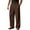 Brown, variant on QIYAGBSA Trousers for Men High Waisted Straight Leg Dress Pants Pleated Front with Button Detail Belt Loops Business Casual Office Work Slacks
