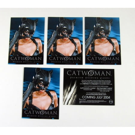 Movie Promo Card - Lot of (5) 2004 Inkworks Catwoman Movie Promo Card (P-UK) Nm/Mt