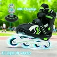 thumbnail image 6 of JZY Kids Inline Skates with Light-Up Wheels,4-Size Adjustable & Aluminum Frame Skate for Boys and Girls,Ideal for Beginners Ages 5-12, 6 of 7