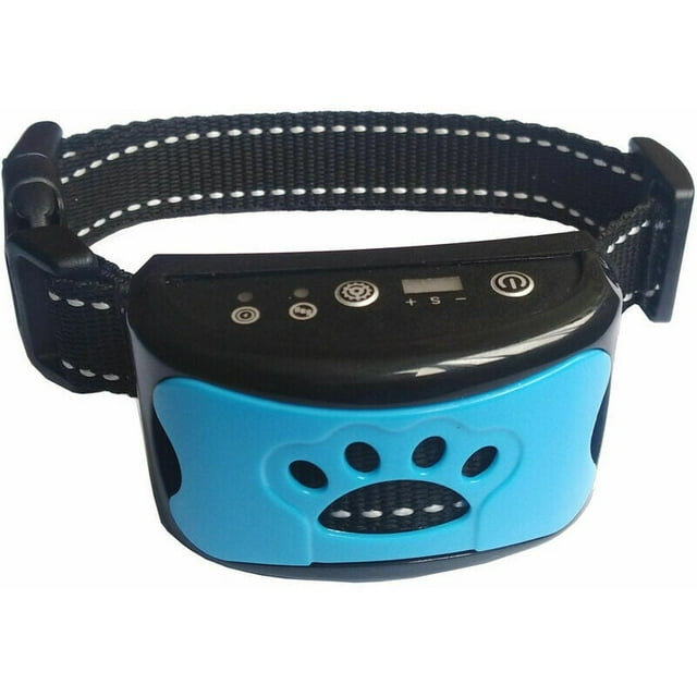 JinsintoRechargeable Anti Bark Collar for Dogs, Anti Bark Device for Small Medium Large Dogs, Anti Bark Collar for Dogs, (Blue) ZHUOXAUN