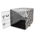 thumbnail image 3 of Bird Dog Crate Cover, Sketchy Painted Like Art of Repetitive Tropical Parrot Watercolor Splash Flower, Easy to Use Pet Kennel Cover Small Dogs Puppies Kittens, 7 Sizes, Multicolor, by Ambesonne, 3 of 6