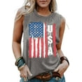thumbnail image 6 of Flag Tank Tops for Women Stars Stripes T Shirt Sleeveless Patriotic Graphic Tees 4th of July Vest Tops Summer Tees, 6 of 7
