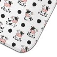 thumbnail image 5 of White Cow Black Dot Cow Pattern Dish Drying Mat for Kitchen 1 Pack, Ultra Absorbent Microfiber Dishes Drainer Mats,16"x18", 5 of 6