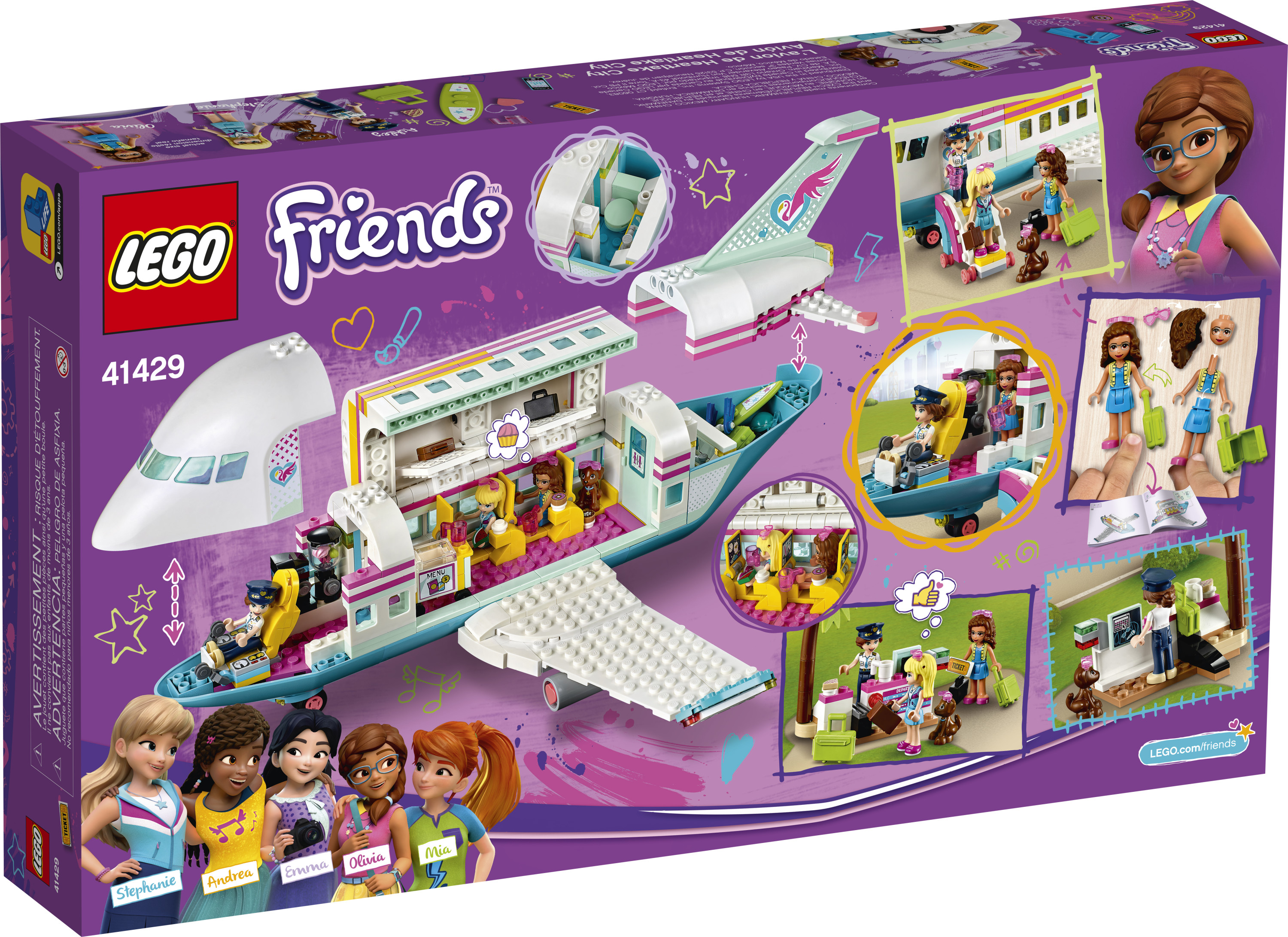 LEGO Friends Heartlake City Airplane 41429 Building Toy Inspires