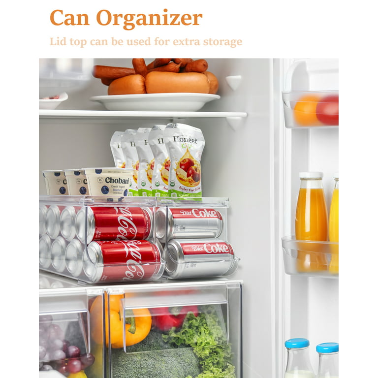 Sorbus Refrigerator and Freezer Organizer Bin Set, 4 Pieces