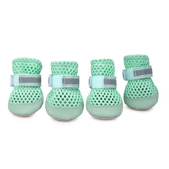 Summer Breathable Pet Shoes Soft Soled Dog Shoes To Prevent Slippery Dog Shoes Easy To Wear (G, S)