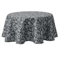 thumbnail image 1 of Mainstays Dot Botanical Fabric Tablecloth, Black, 60"x84", 1 of 6