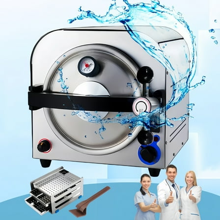 14L Autoclave Sterilizers Lab Autoclave Machine, 900W Sterilizer Autoclave for Tools, Sterilizer Machine Autoclave Sterilizers for Esthetician, Steam Sterilizer