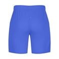 thumbnail image 4 of Vhkiploz Swimming Trunk for Men's Lace-Up Solid Color Mesh Breathable Sports Shorts Casual Training Active Workout Vacation Beach Pants with Pockets Blue M, 4 of 6
