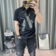 thumbnail image 5 of Ropa divertida, ajustada, holgada, de algodón, nueva ropa de calle, talla 5xl, camiseta gótica grunge con cuello para hombre, estética, acuarela, tallas grandes, 5 of 5
