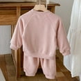 thumbnail image 6 of Tiijoy Boys Outfits Solid Casual Ribbed Sweatshirt and Pants Set, Sizes 9-12M, 6 of 8