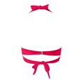 thumbnail image 5 of VNKIDY Womens Wide Strap Halter Neck Front Twist Ruched Solid Color Bikini Top Summer Beach Regular Fit Quick Dry Swim Bath Tops For Ladies Red M, 5 of 5