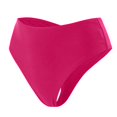 thumbnail image 4 of Sopiago Women Mid Rise Bikini Bottoms Full Coverage Swimsuit Bottoms for Women Ruched Scrunch Swim Bottom Hot Pink,L, 4 of 6