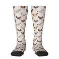 thumbnail image 2 of Picia Women Crew Soft Moisture-wicking Socks Various Chicken Pattern Design Cotton Socks, One Size fit All, 2 of 9