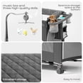 thumbnail image 5 of 5 in 1  Pack and Play, Easy Folding Portable Playards,  Baby Bassinet Bedside Crib with Mattress, Diaper Changer and Music Mobile, 5 of 8