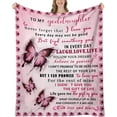 thumbnail image 1 of LHSHID Goddaughter Blanket from Godmother Goddaughter Gifts from Godmother Goddaughter Gifts Gifts for Goddaughter Birthday Graduation Christmas to My Goddaughter Blanket 30"x40", 1 of 5