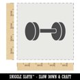 thumbnail image 2 of Dumbbell Gym Workout Exercise DIY Cookie Wall Craft Stencil - 4.5 Inch, 2 of 5