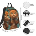 thumbnail image 2 of Balery Strong Kitten Lifting Weights Mochila ligera para hombre y mujer: duradera e impermeable, ideal para la escuela, el trabajo, viajes y uso diario., 2 of 7