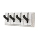 thumbnail image 2 of Gancho de pared plegable Duty Heavy Duty Fácil de instalar el organizador de ahorro de espacio Montada para la pared para la sala de estar Bolsos 4 piezas, 2 of 8