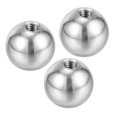 thumbnail image 1 of Uxcell Bouton Écrous Boule M4x15mm, Lot de 3 Filetages en Acier Inoxydable 304 Couvercle à Vis Rond pour Trou de Store, Argent, 1 of 6