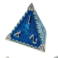 thumbnail image 2 of 7Pcs Polyhedral Dice Irregular Big Numbers Board Games Colored Assortment Dices Blue, 2 of 5