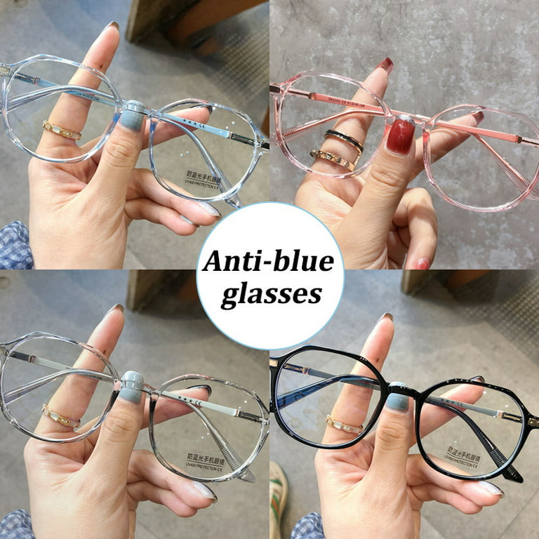 Blue Light Blocking Glasses Cute Anti Eye Strain Fashion Polygonal Frame  Glasses For Reading Play Computer New 