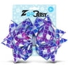 Zoo Beast - USA Signature Collection - Silver Mermaid Scales on Galaxy Blue Ribbon Hair Bow on Alligator Clip