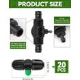 thumbnail image 2 of Locked Barbed Tee Connectors /\uD to /\uD Drip Irrigation Fittings Kit /mm to /mm Tube Lock Female Connector Way Barbed Lock Irrigation Parts for Watering System, 2 of 7