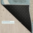 thumbnail image 5 of Addison Rugs Chantille Indoor/Outdoor Transitional Mid-century Modern Teal Machine Washable Rectangle Rug, 5' x 7'6", 5 of 8