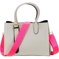 thumbnail image 3 of XINQIHANG Allzedream Large Sangle de Remplacement pour Sac à Bandoulière Réglable, Rose Fluorescent, Moyen, 3 of 4