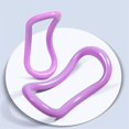 thumbnail image 3 of Equipo de yoga, pilates, fitness, entrenamiento de fuerza, soporte de resistencia de pantorrillaYoga Pilates Ring Fascia Tool para muslos, músculos abdominales y entrenamiento de piernas (púrpura) esquí esquí Gafas de esquí, 3 of 5